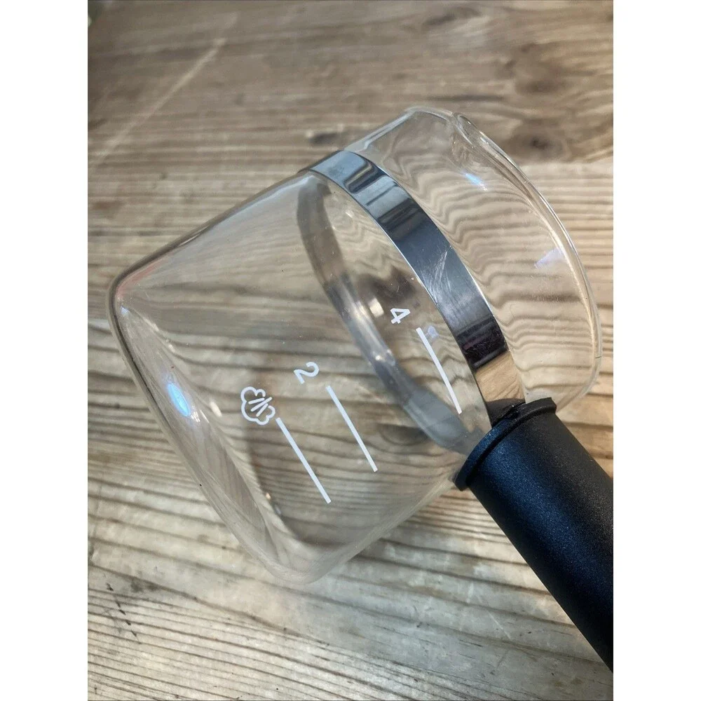 Krups 4 cup Black Espresso Glass Carafe Replacement No Lid